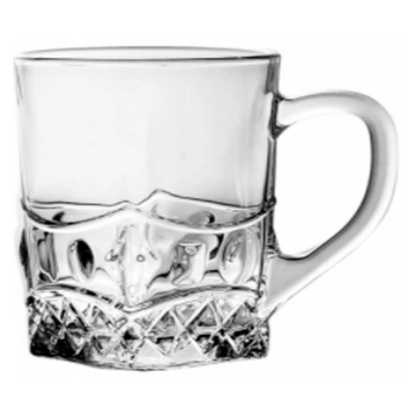 580 ML Glass Mug for Water & Juice cup with handle model 320