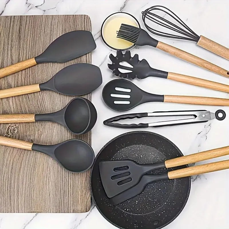 12 pcs High Quality Silicone Kitchen Utensil Set