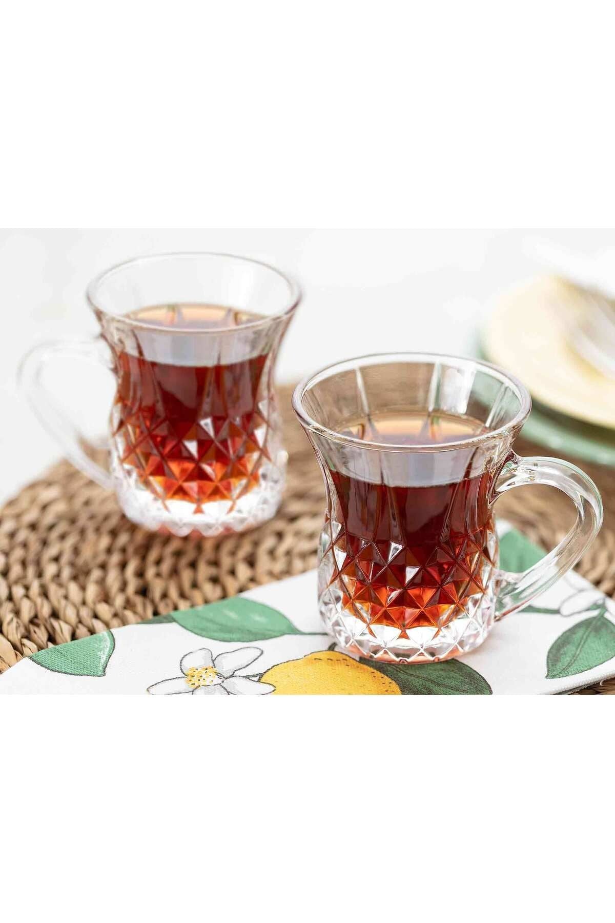 150ML Florus Glass Tea cup with Handle