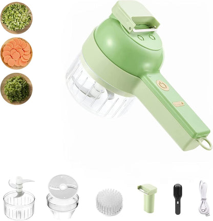 4-in-1 Electric Vegetable Cutter and Shredder