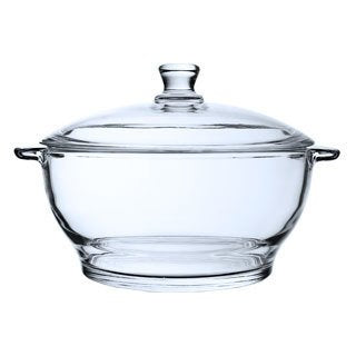 Medium Glass Serving Pot – Perfect for Salads & Soups