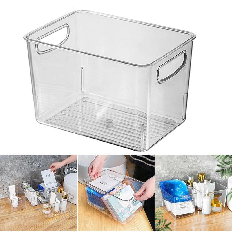 Transparent storage container