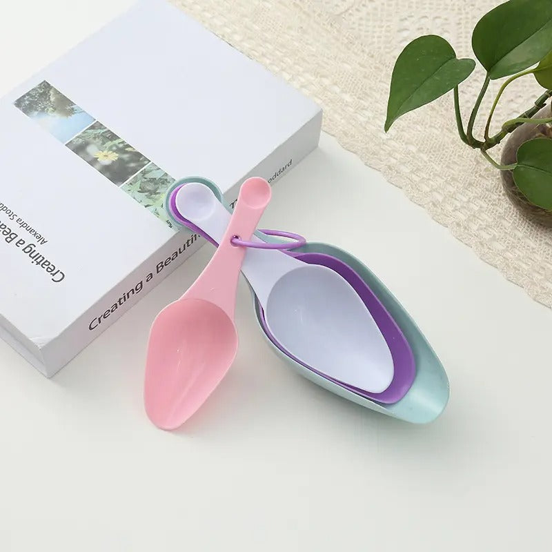 4 Pcs Flour Double Side Measuring Spoon Set