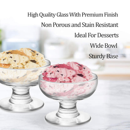 Glass Dessert ice cream Bowl 300ml styl3