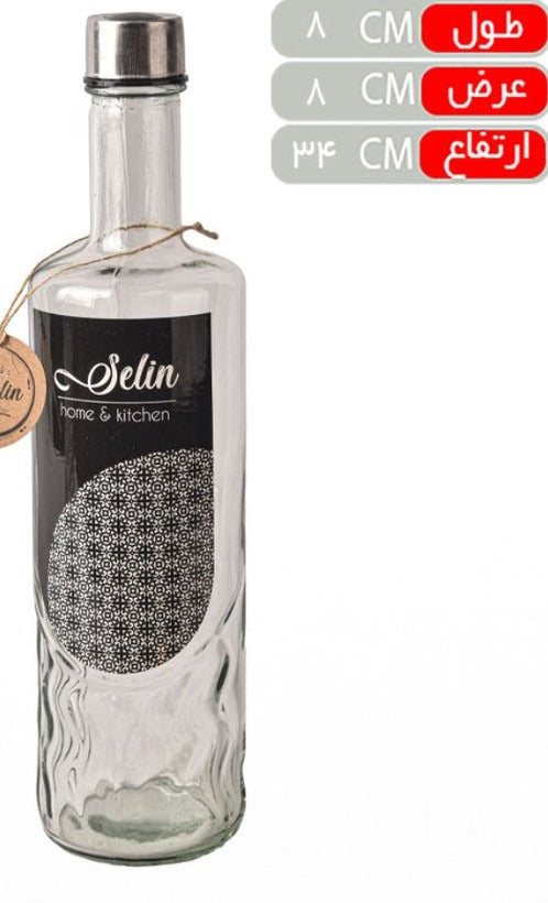 Crystal Bottle Glass 1 L Styl2