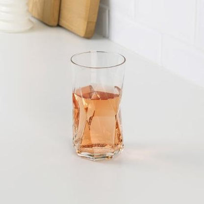 325ML Dimond Blade Edge Tumbler Glass for water