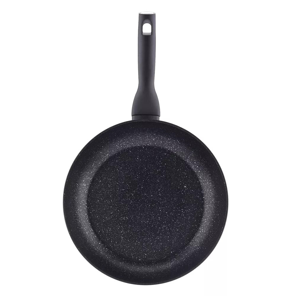 Marble Black Aluminium Frying Pan