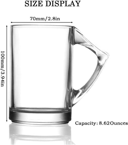 260ML Glass Tea cup with Handle