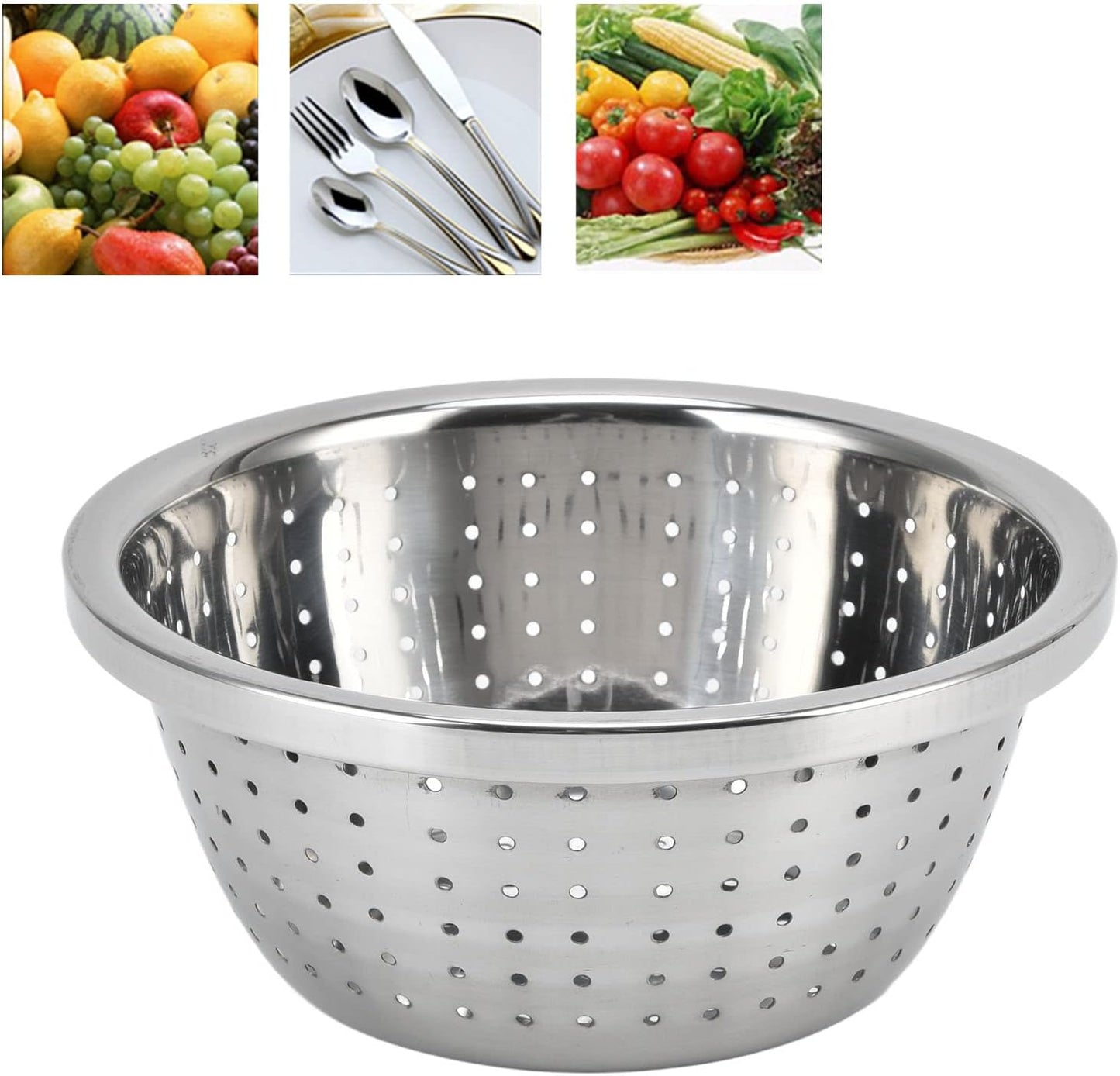 Rice Fruit Washing stainless steel strainer Basket