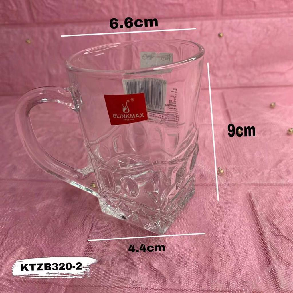 2pcs tea cup with handle model 320