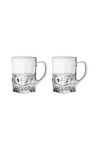 580 ML Glass Mug for Water & Juice cup with handle model 320