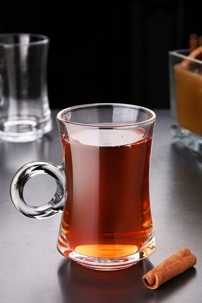 118ML Glass Tea coffee cup with plate