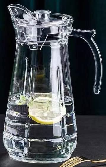 1.8L Glass Water Jug with Lid