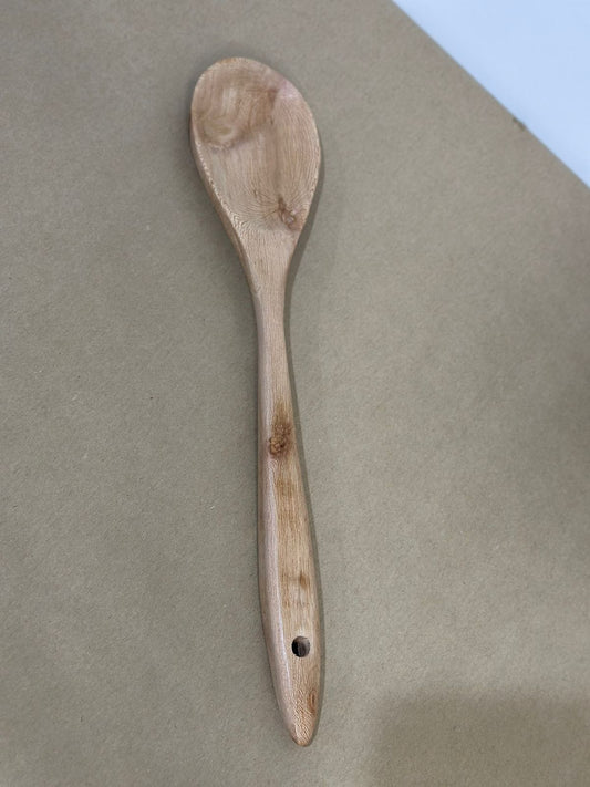 Large Natural Wooden Cooking & Serving Spoon – 39cm Ladle