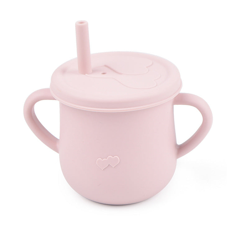 Silicone Cup Toddler with Straw and 2 Lids - 150ml