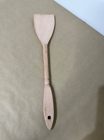 Wooden Spatula with Long Handle – Safe for Non-Stick Cookware