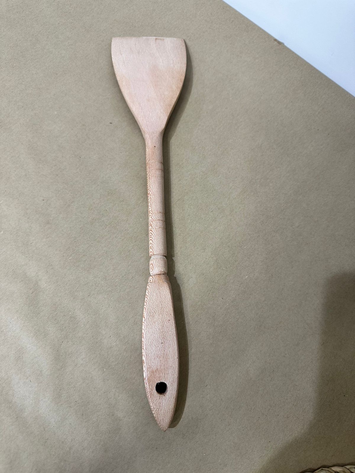 Wooden Spatula with Long Handle – Safe for Non-Stick Cookware