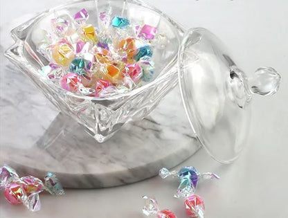 Small Glass candy jar Sugar bowl