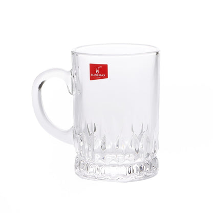 350 ML Glass Mug for Water & Juice cup with handle model 304