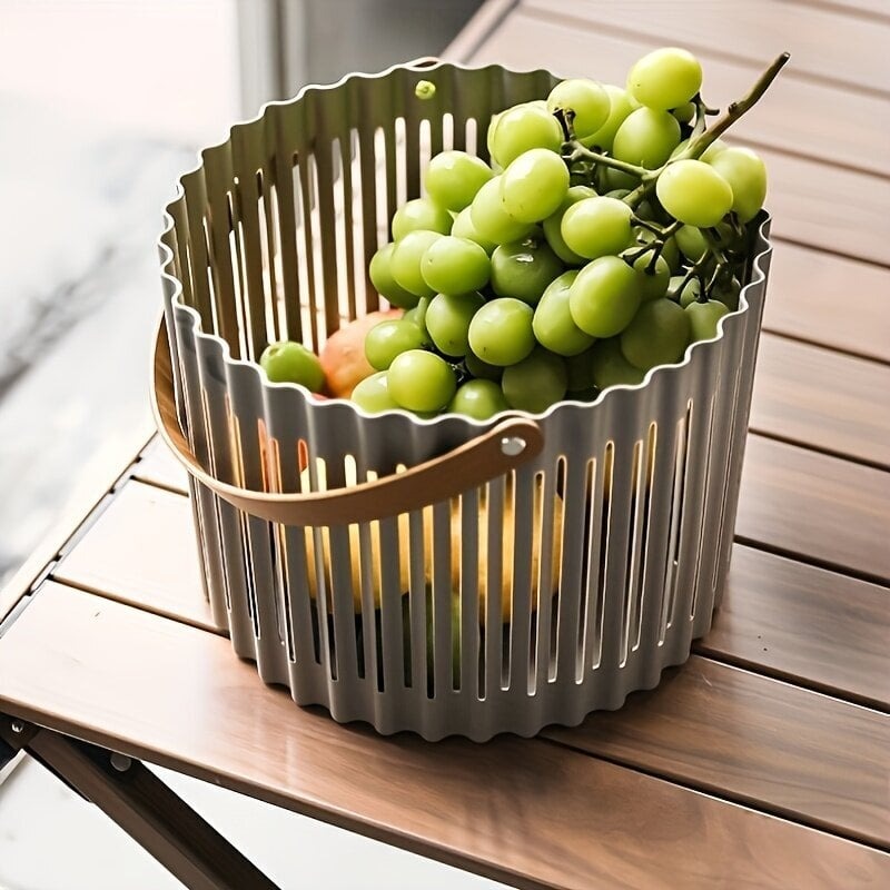 Compact Hollow-Out Storage Basket