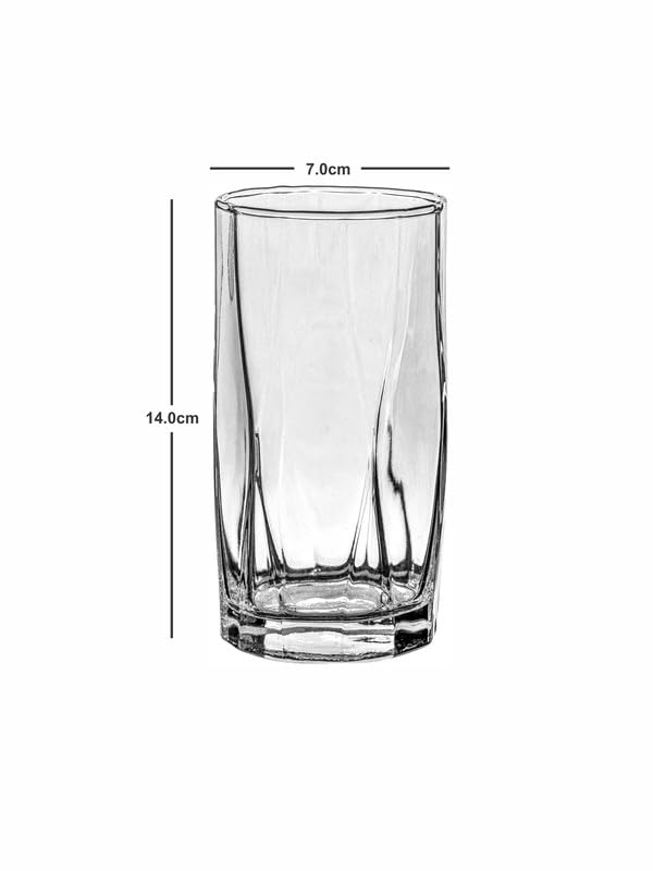 425ML Dimond Blade Edge Tumbler Glass for water