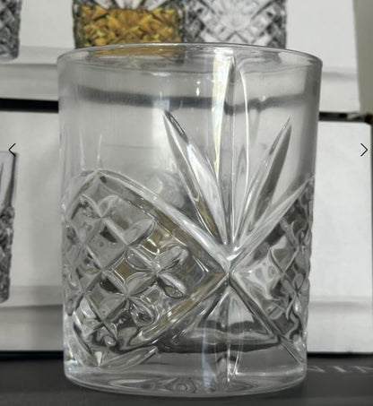 300 ML Platinum-Banded Double Old Fashioned Glass cup