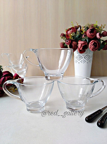 2pcs tea cup with handle model 64