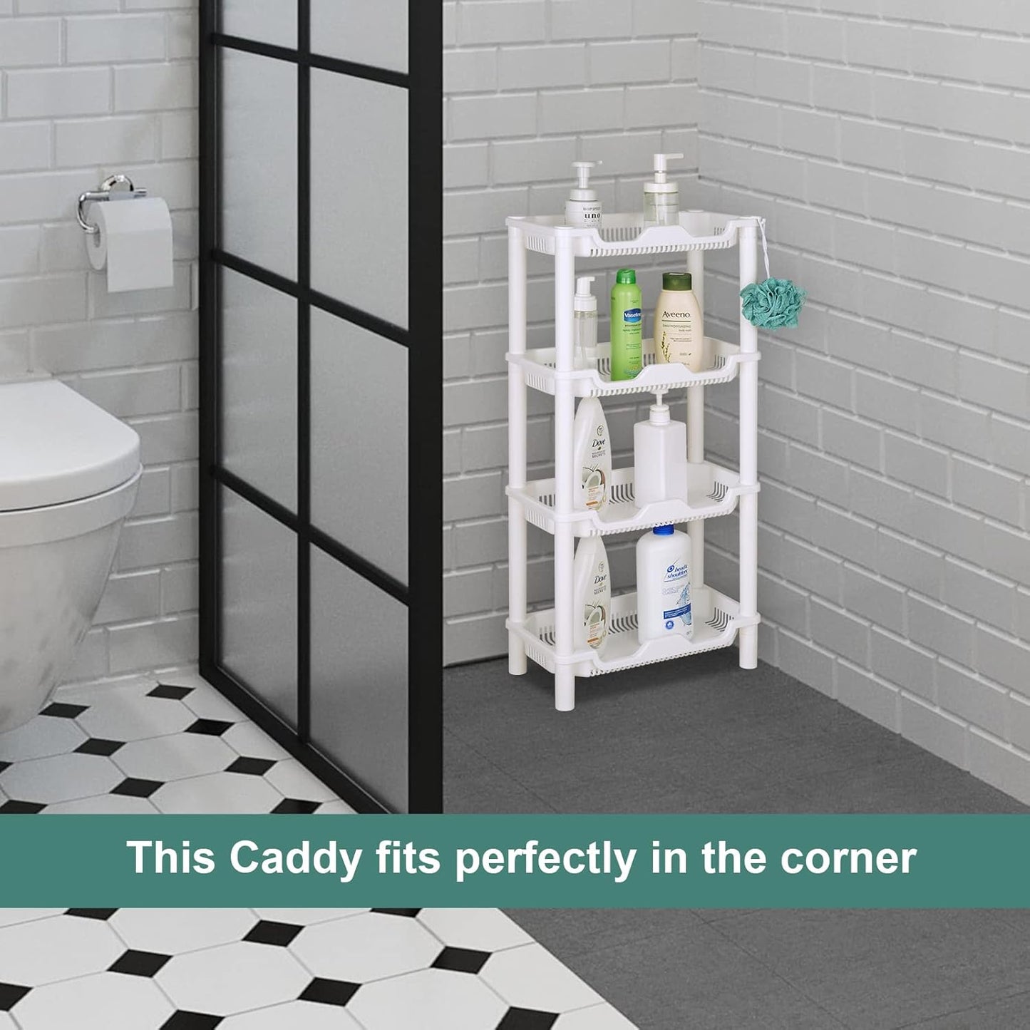 3-Tier Rustproof Corner Shower Caddy