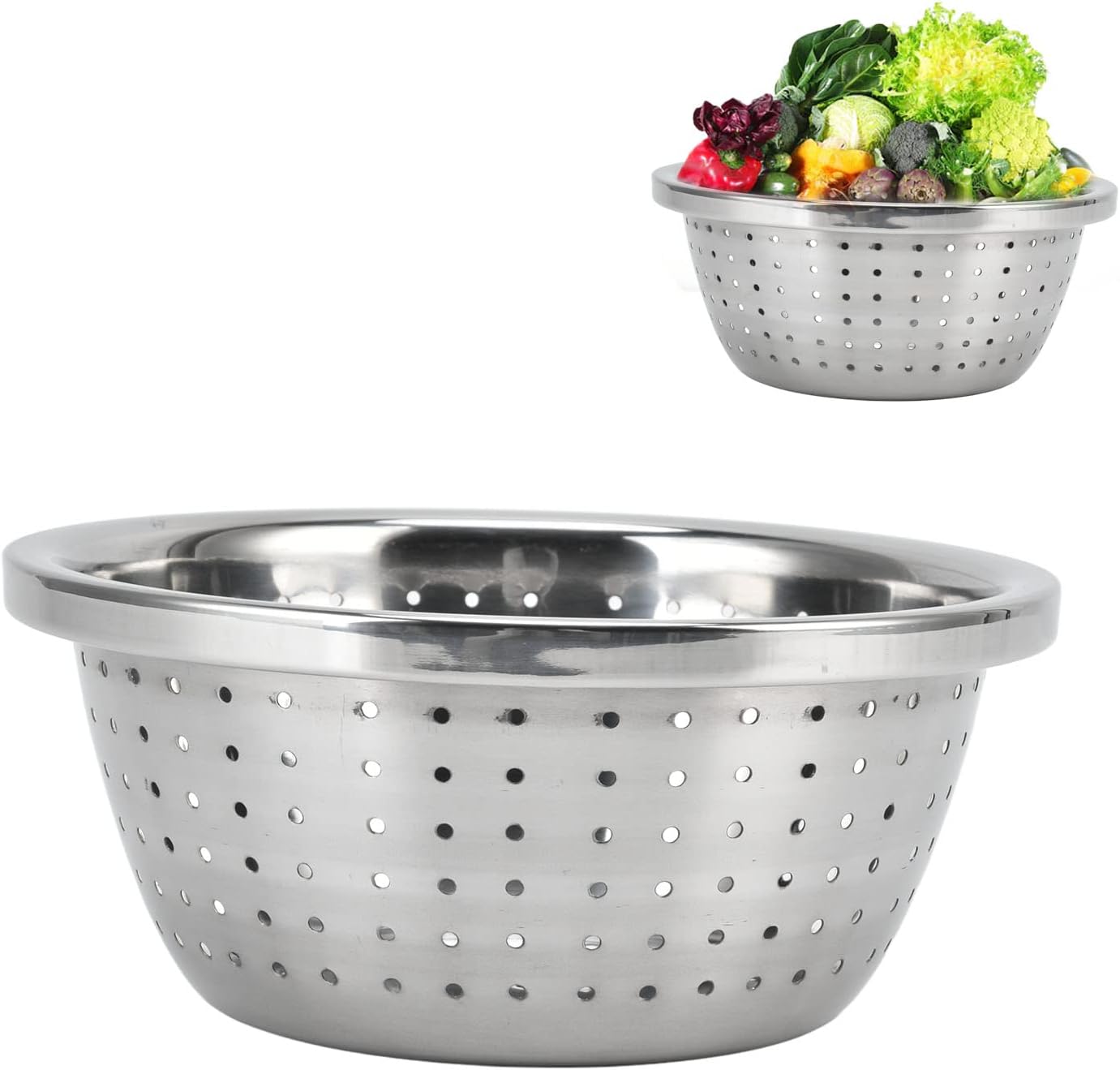 Rice Fruit Washing stainless steel strainer Basket