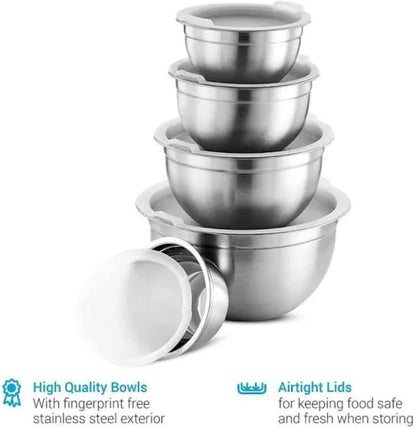 Stainless Steel Mixing Bowl with Lid