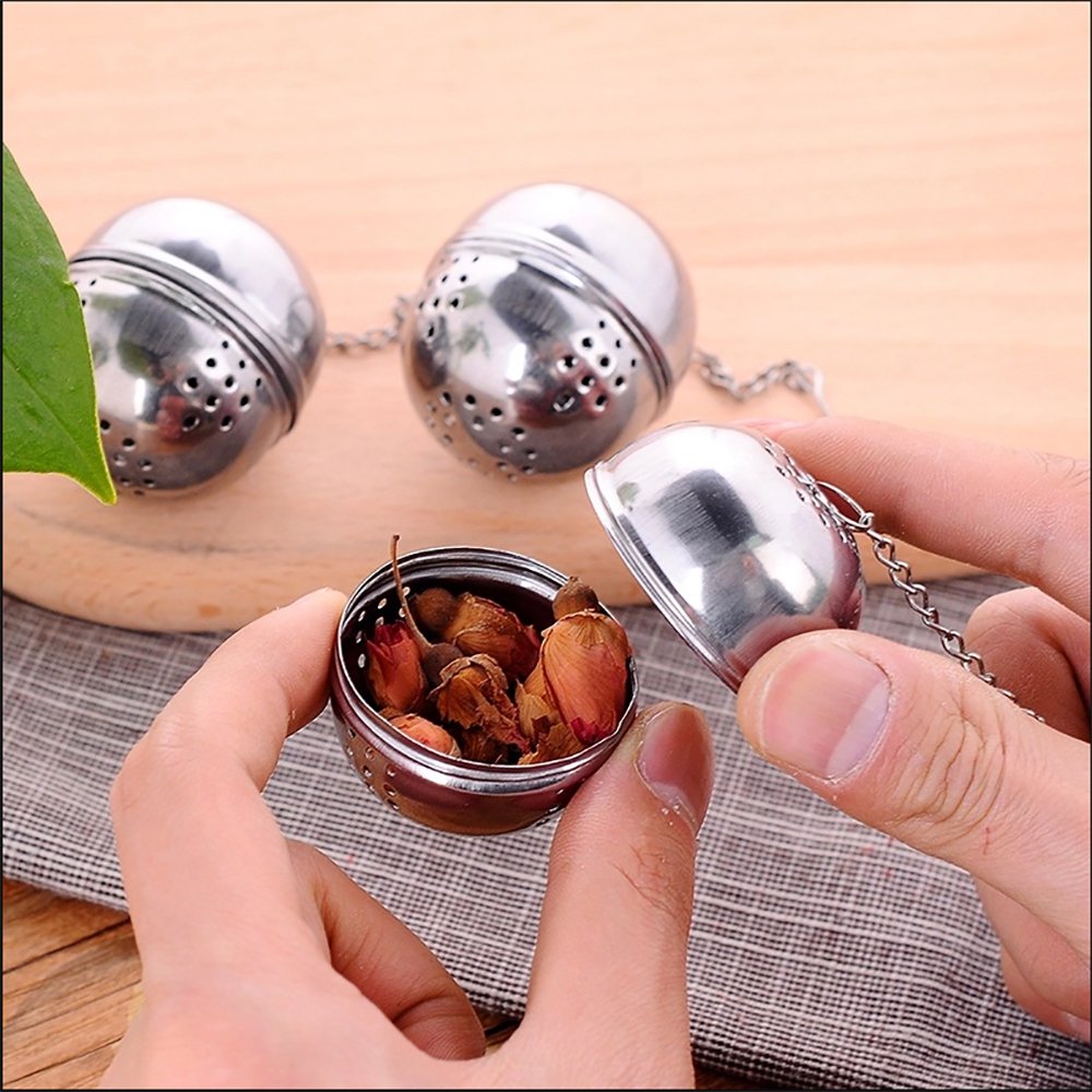 Stainless Steel Mesh Tea Ball Infuser – Egg Shape