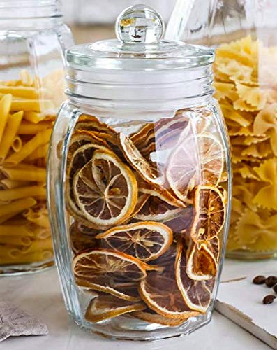 Glass jar storage bottle with Push lid