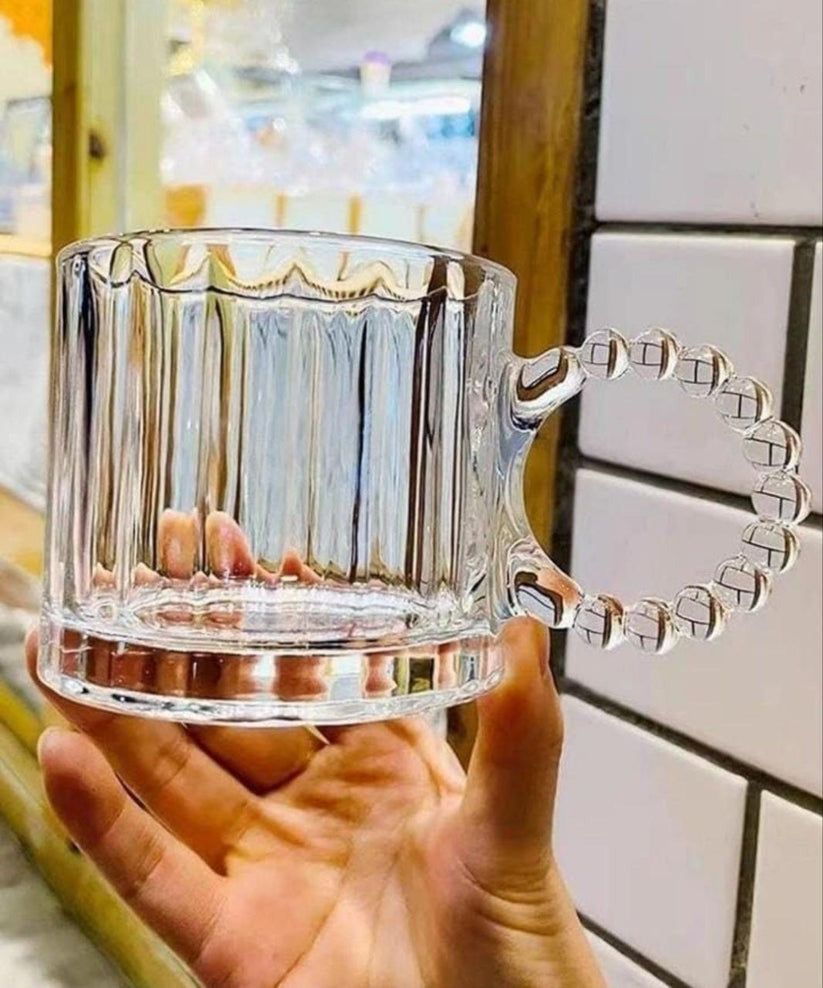 320ML Glass Tea cup with Handle