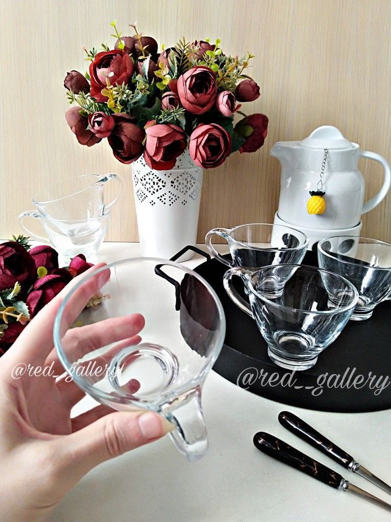 2pcs tea cup with handle model 64