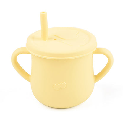 Silicone Cup Toddler with Straw and 2 Lids - 150ml