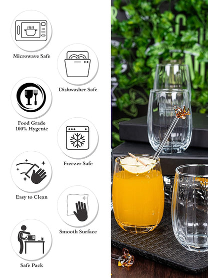 380Ml Glass Juice Tumbler