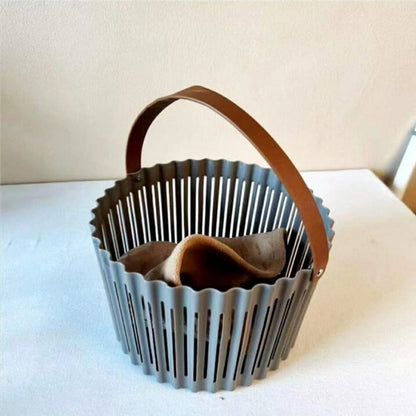 Compact Hollow-Out Storage Basket