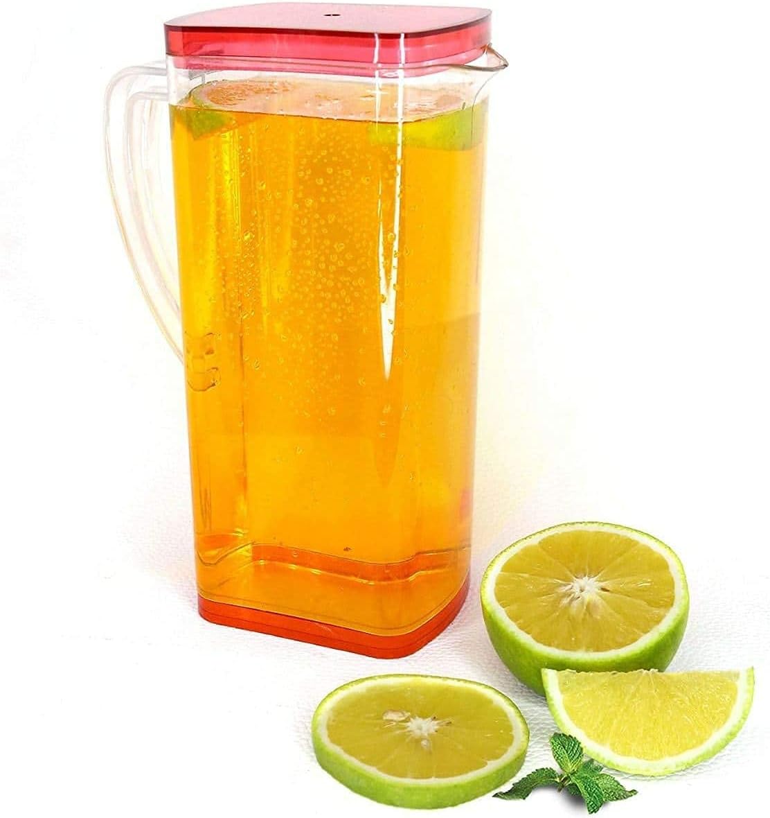 2000 ML Water Juice Pitcher with Lid and 4 Cups