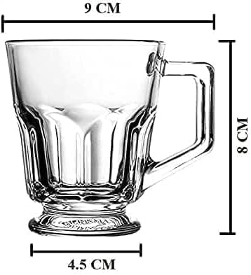 140ML Buston Glass Tea cup with Handle