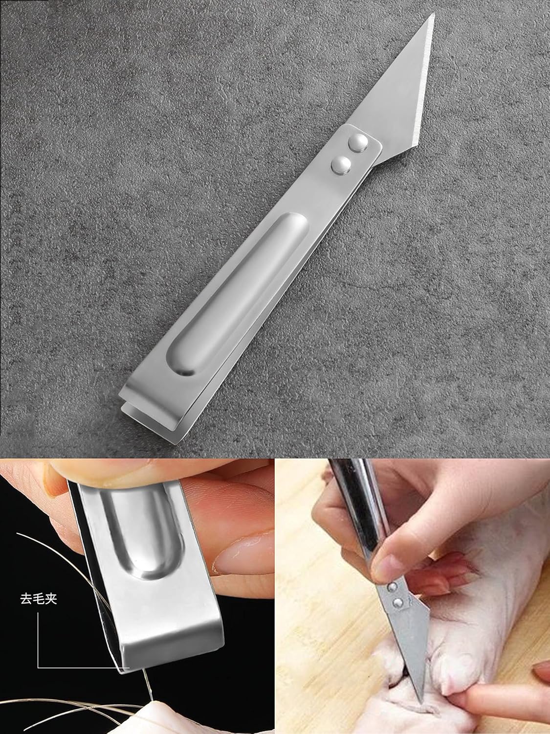 Kitchen Peeler and Clip Knife Set