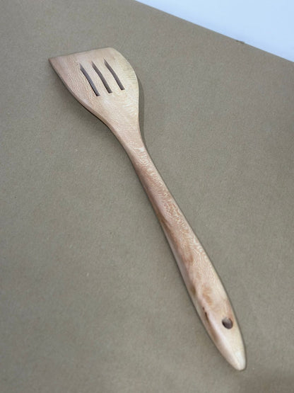 Wooden Lux spatula with Long Handle – Safe for Non-Stick Cookware