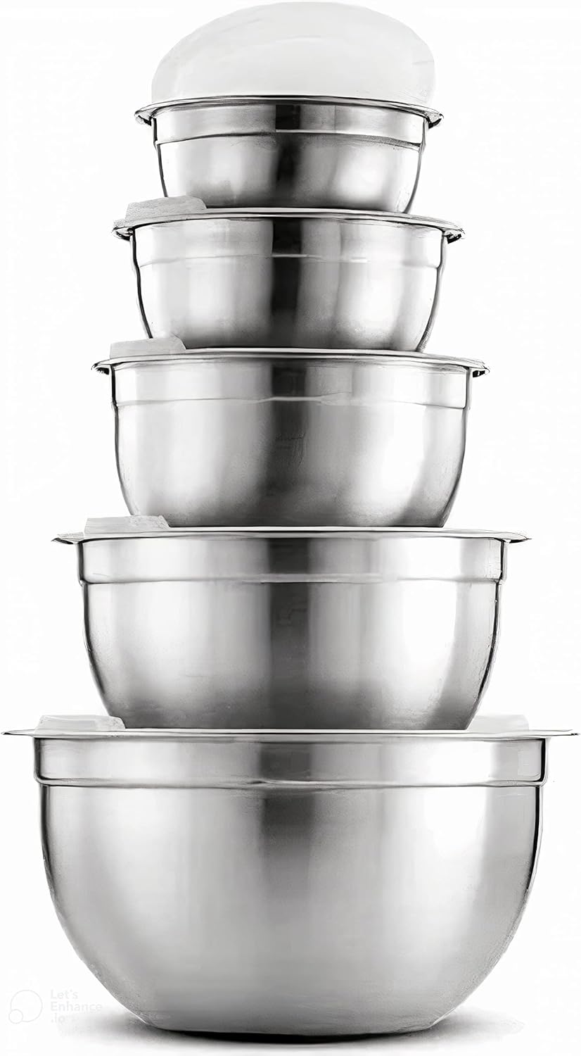 Stainless Steel Mixing Bowl with Lid