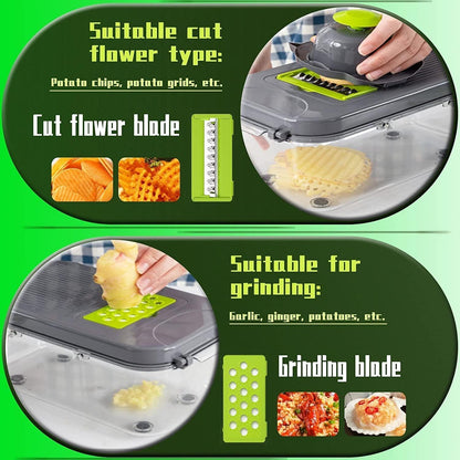 22pcs Vegetable Cutter & Fruit Chopper