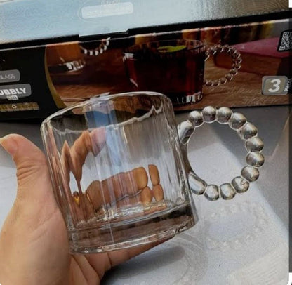 320ML Glass Tea cup with Handle