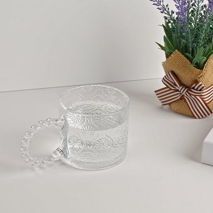 320ML Glass Tea cup with Handle Model A