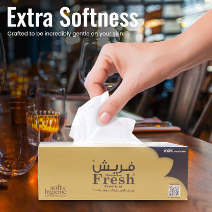 Premium Facial Tissue 200 Sheets X 2 Ply