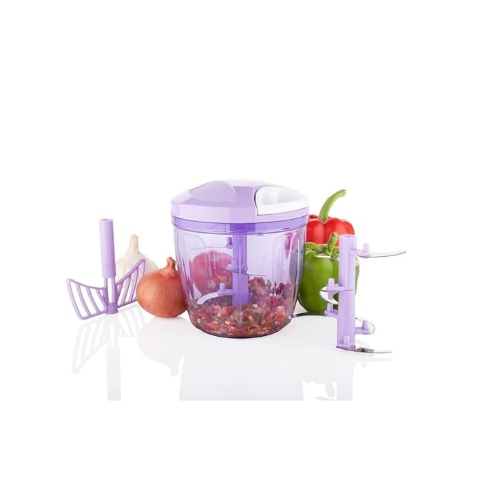 Manual vegetable chopper spin cutter styl2