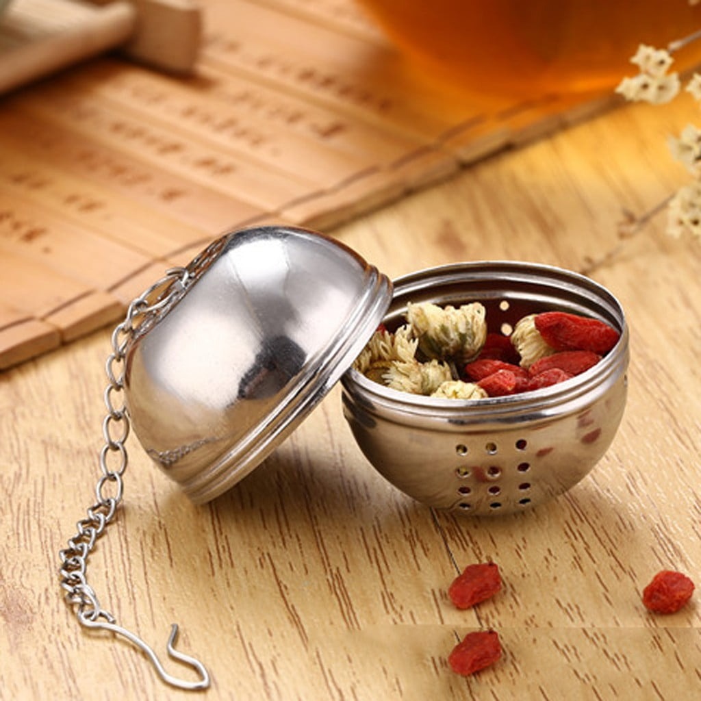 Stainless Steel Mesh Tea Ball Infuser – Egg Shape