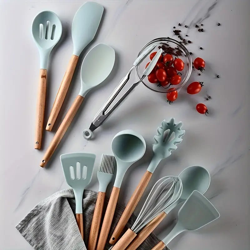 12 pcs High Quality Silicone Kitchen Utensil Set