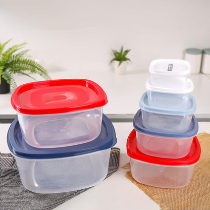 7pcs Plastic Square Storage Box Set